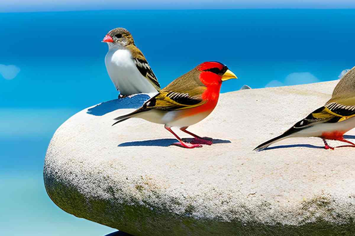 Finches Living on the Galapagos